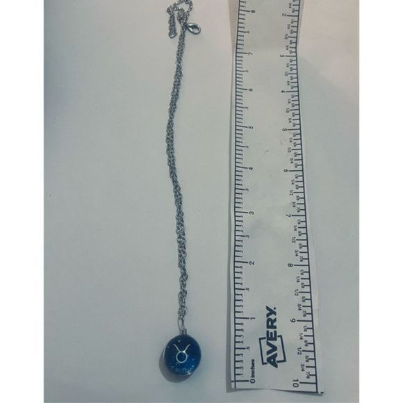 TAURUS BLUE GLOBE ZODIAC STAR SIGN NECKLACE - Picture 11 of 11